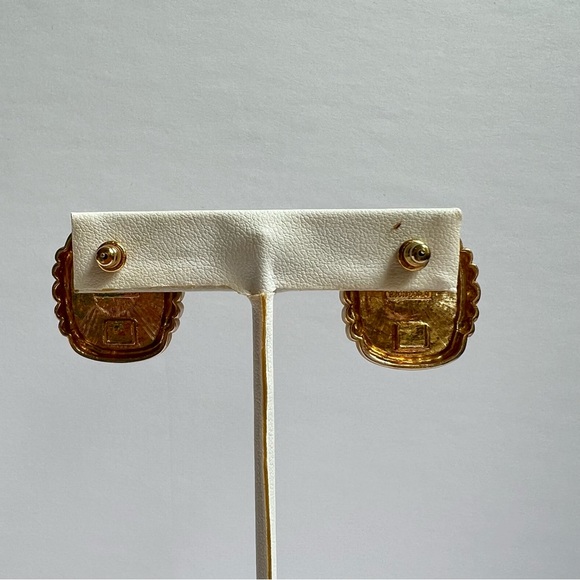 Vintage Signed Richelieu Faux Pearl Earrings - Picture 4 of 5